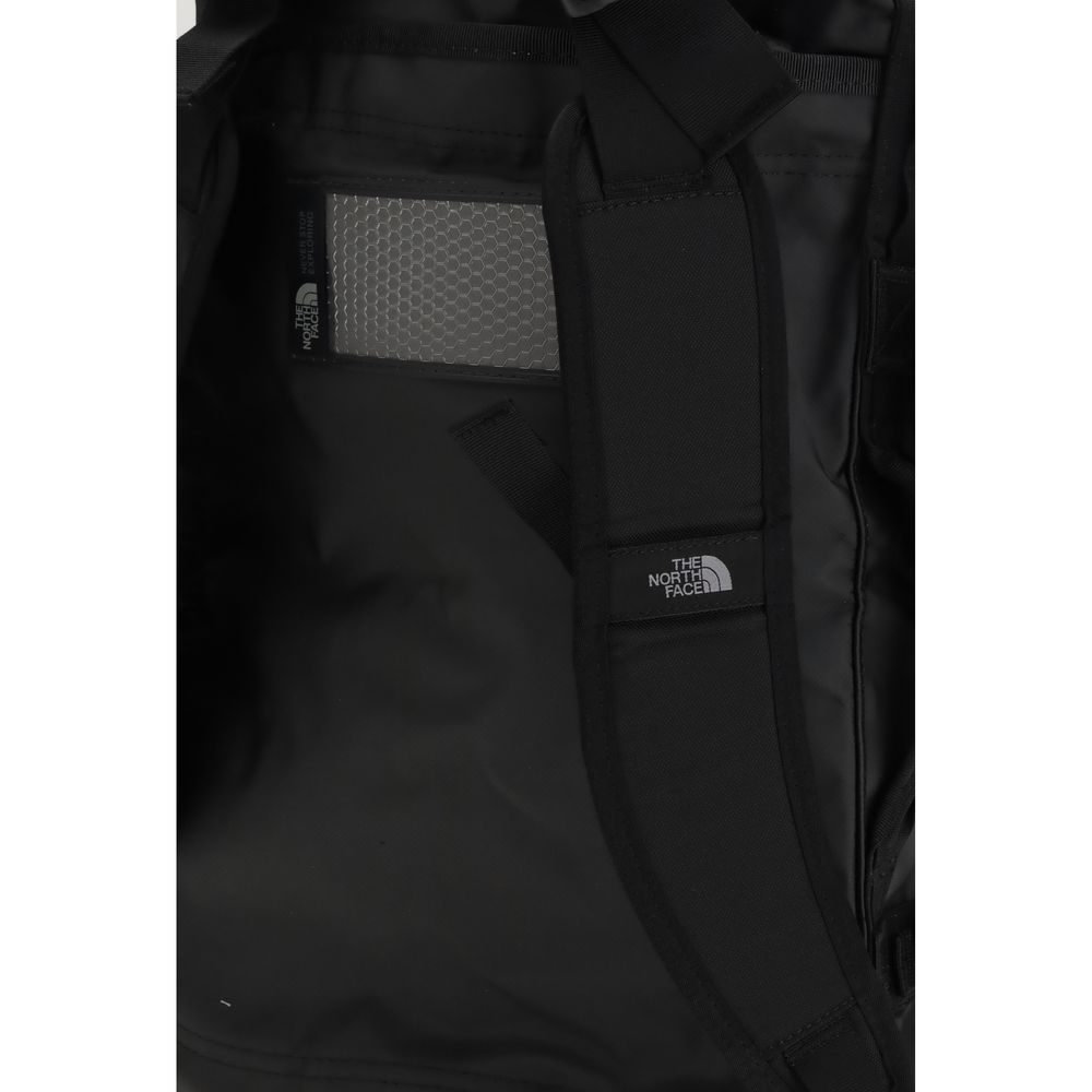 The North Face Black Nylon Luggage And Travel bag showing interior design and logo detail.