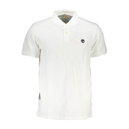 Timberland Bianco Cotton Men Polo Shirt