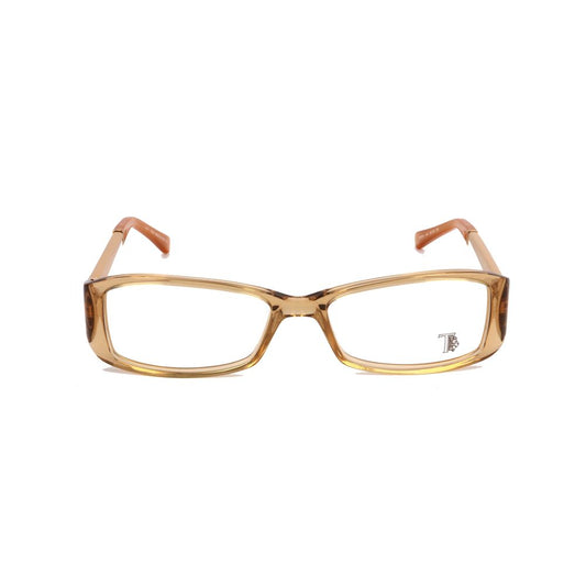 Front view of Tod's Yellow Acetate Frames TO5011041 with measurements 53/16/135 mm. Stylish women's glasses in yellow acetate material.