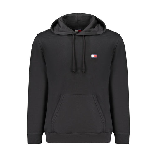 Tommy Hilfiger "Black Cotton Men Sweater with Central Pocket" TO-39708-S