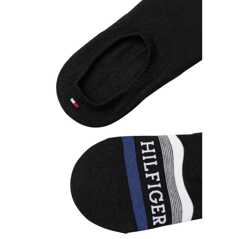 Tommy Hilfiger Black Cotton Socks