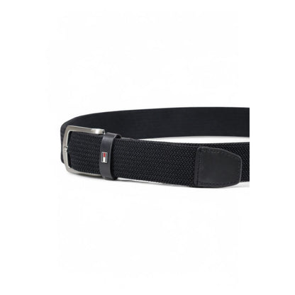 Tommy Hilfiger Black Recycled Polyester Belt