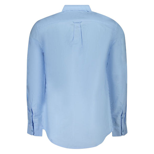 Tommy Hilfiger Blue Cotton Men Shirt TO-39478-M