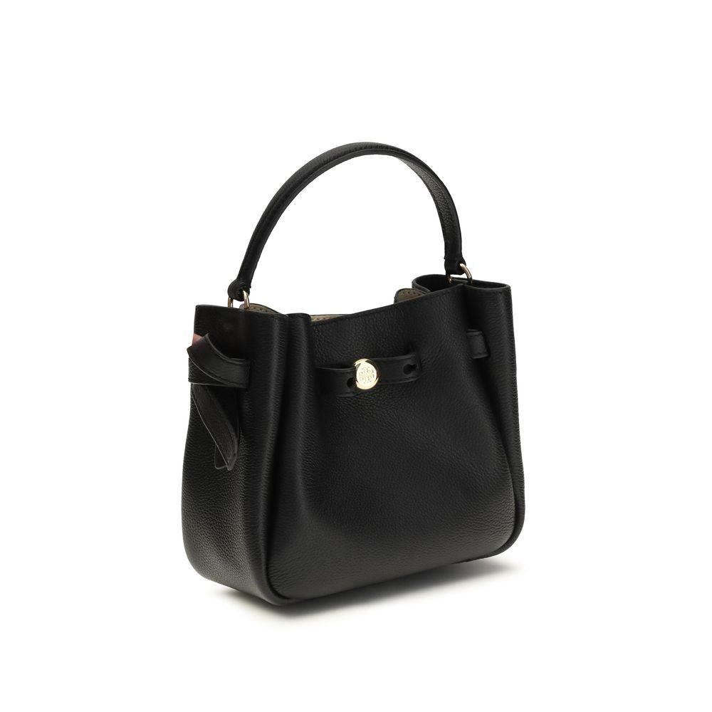 Tory Burch Black The Romy Mini Bucket Bag