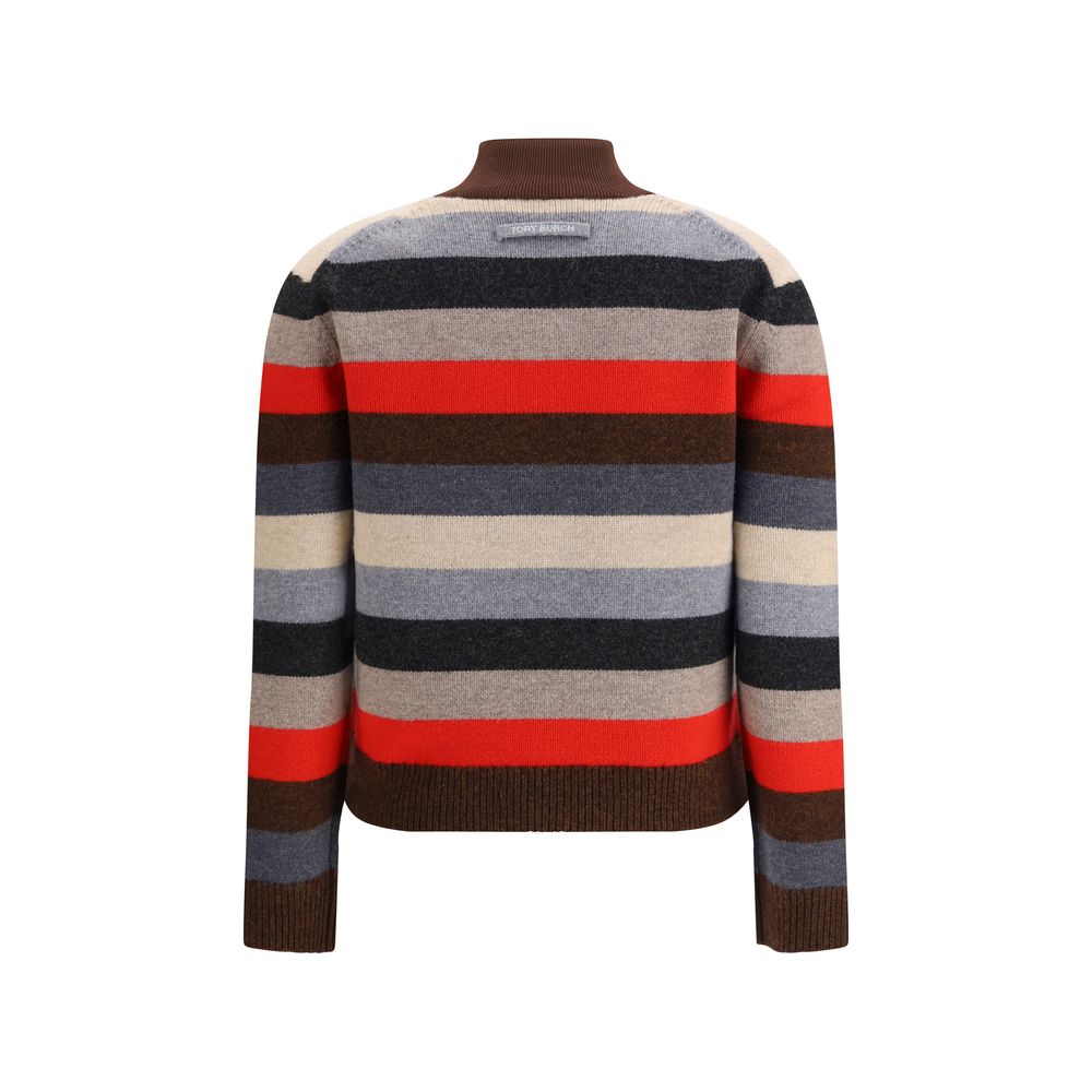 Tory Burch Multicolor Merino Wool Turtleneck