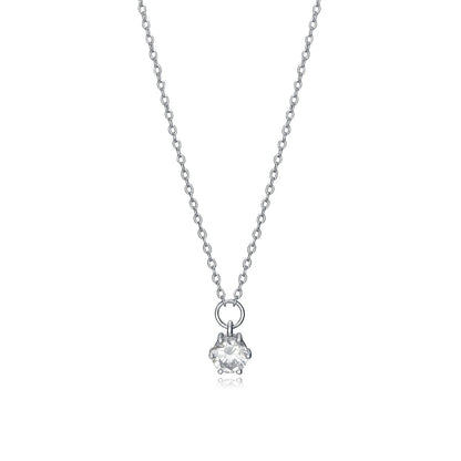 VICEROY JEWELS Mod. 13014C000-30 ladies' silver necklace with quartz analog dial, 32mm case, mineral material, and calendar function.