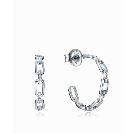 VICEROY JEWELS Mod. 13044E000-30 Silver 925° earrings for ladies, quartz analog, 32mm case, 5 ATM water resistant, official packaging.