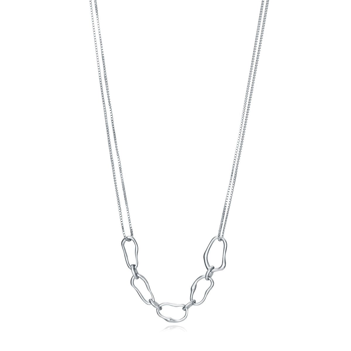 Silver necklace VICEROY JEWELS Mod. 13051C000-00 for ladies with quartz movement and 5 ATM water resistance in official packaging.