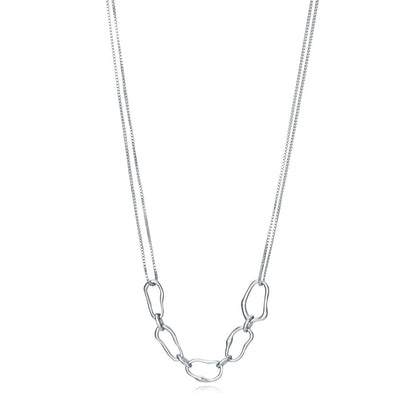 Silver necklace VICEROY JEWELS Mod. 13051C000-00 for ladies with quartz movement and 5 ATM water resistance in official packaging.