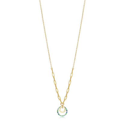 Elegant VICEROY JEWELS Mod. 13052C100-32 lady's silver necklace with quartz analog dial and calendar function, official box included.