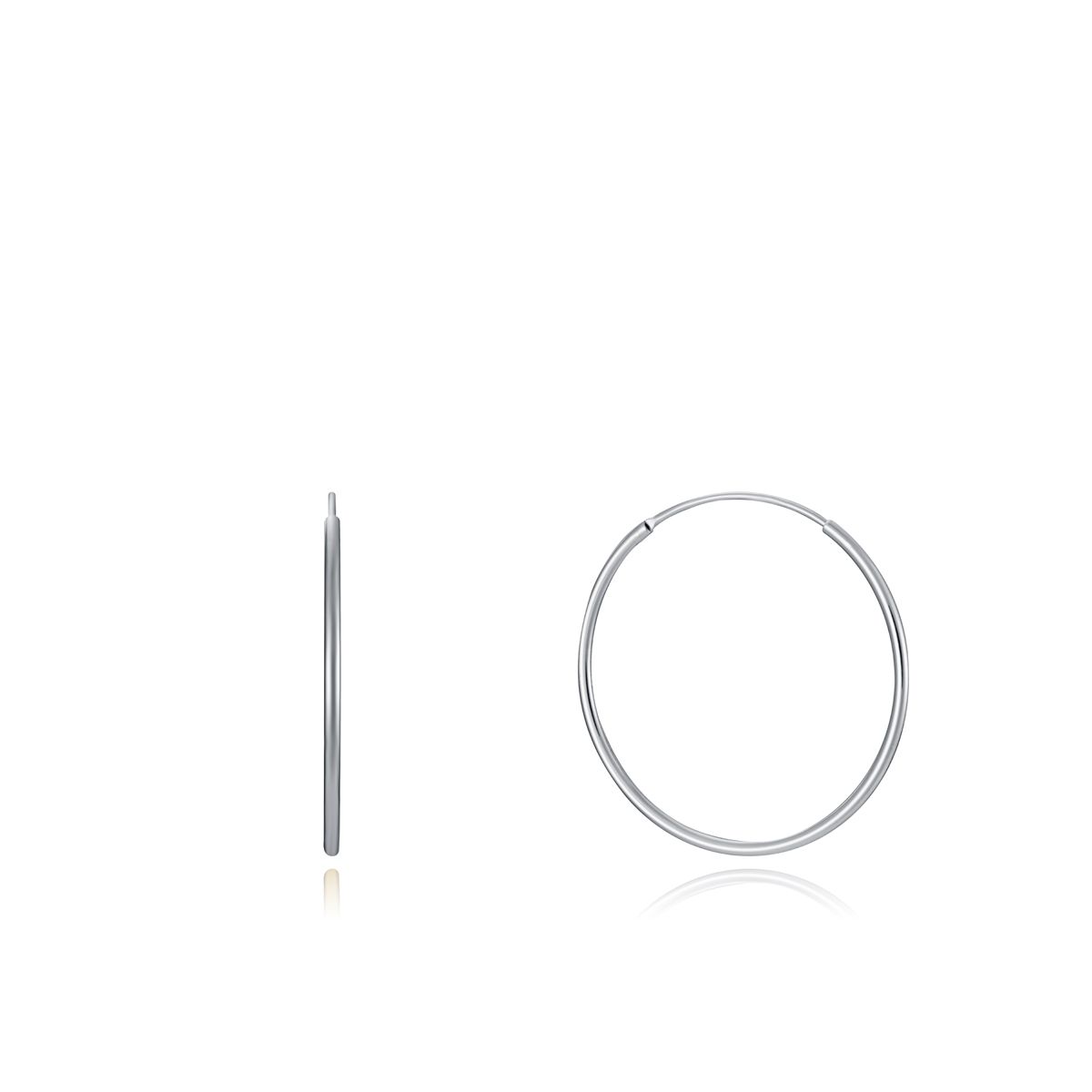 VICEROY JEWELS Mod. 13112E000-00 elegant silver hoop earrings for ladies, Quartz chronograph, packaged in official box.