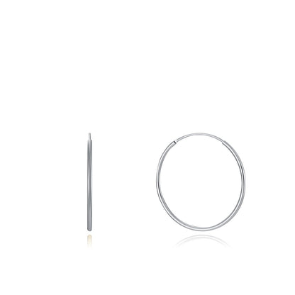 VICEROY JEWELS Mod. 13112E000-00 elegant silver hoop earrings for ladies, Quartz chronograph, packaged in official box.