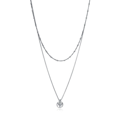 VICEROY JEWELS Mod. 4104C000-38 lady's silver 925° necklace with chronograph, 32mm case in official packaging, water resistant 5 ATM.