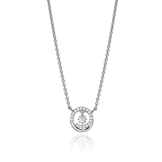 VICEROY JEWELS Mod. 71033C000-38 Lady's Silver 925° Necklace with Quartz Analog Movement, 3 ATM Water Resistance, Mineral Dial