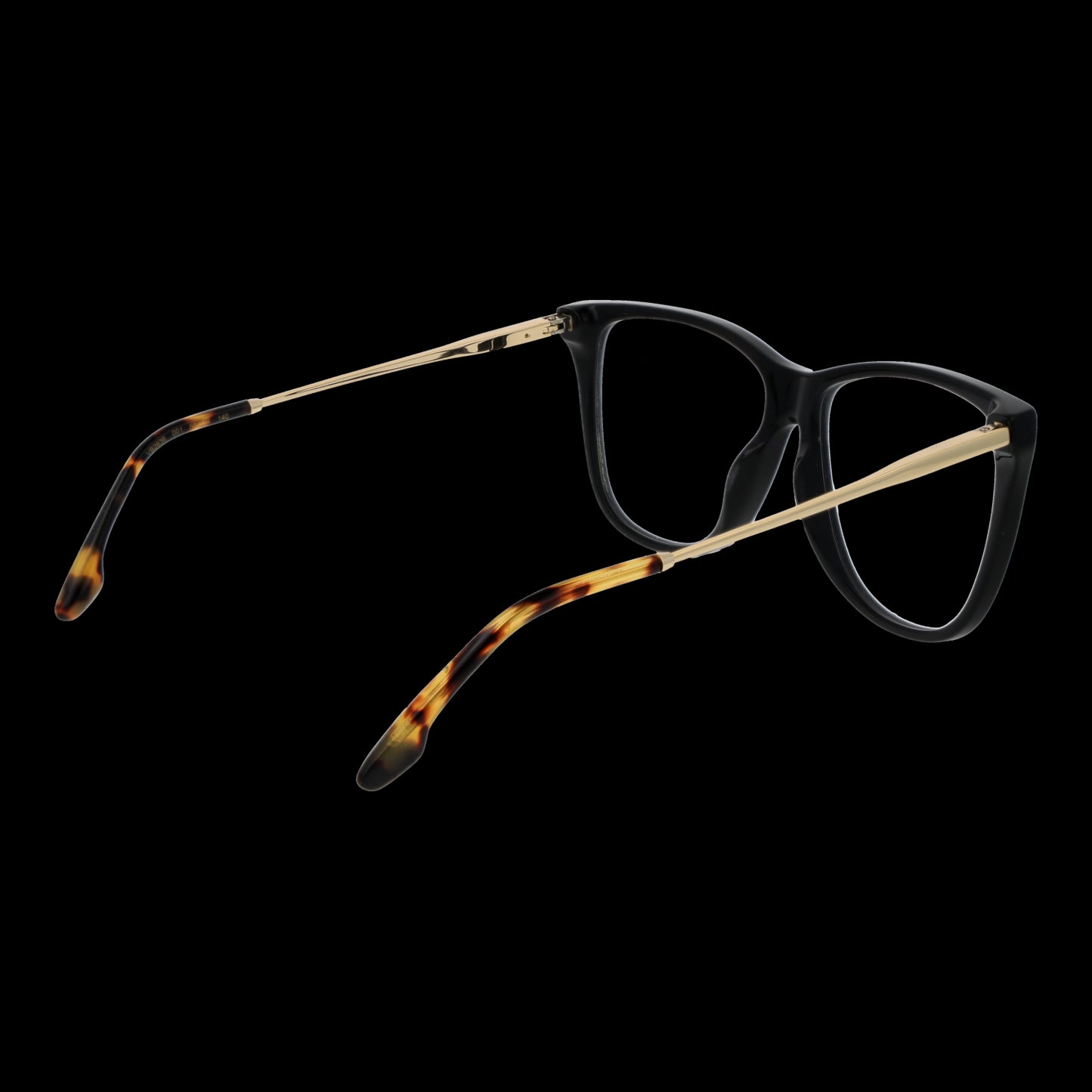VICTORIA BECKHAM MOD. VB2636 56001 eyeglasses for ladies with tortoiseshell arms on a black background.