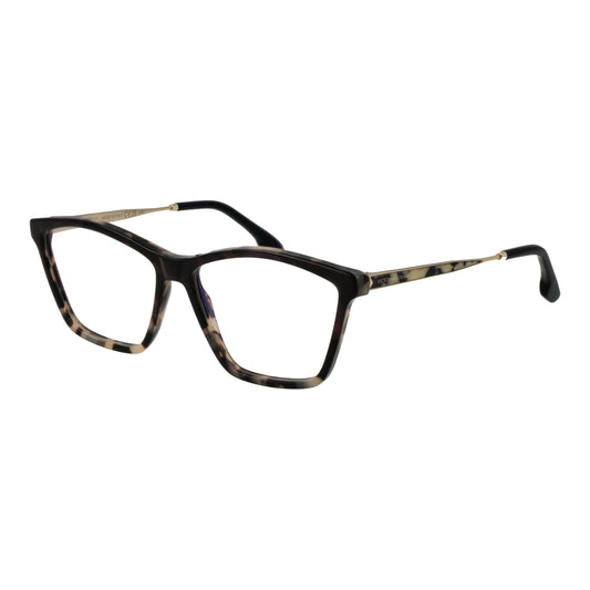 Alt Tag: VICTORIA BECKHAM MOD. VB2656 56062 lady's eyeglasses with a modern, stylish design in a black and tortoise-shell finish.