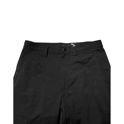 Valentino Black Mid Waist Men Tapered Dress Trouser Pants showcasing sleek design and mid-waist fit.