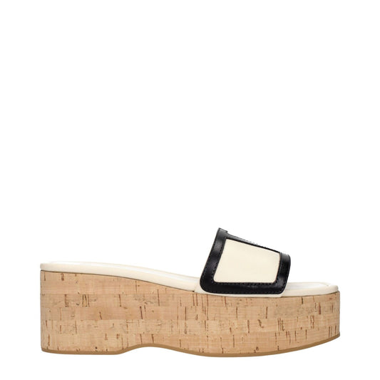 Valentino Garavani Beige Leather Wedges Sandals VA-15269051597065-EU36.5/US6.5