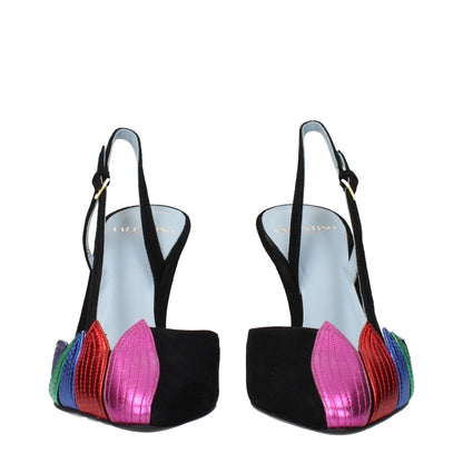 Valentino Garavani Black Leather Pumps