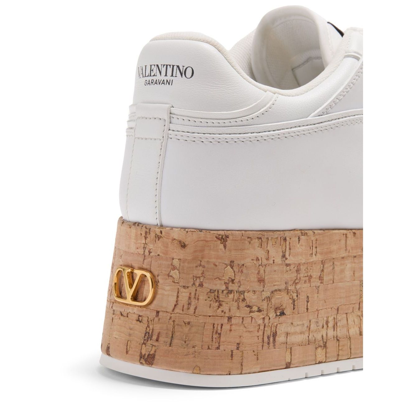 Valentino Garavani Freedots XL Sneaker in Calfskin and Cork