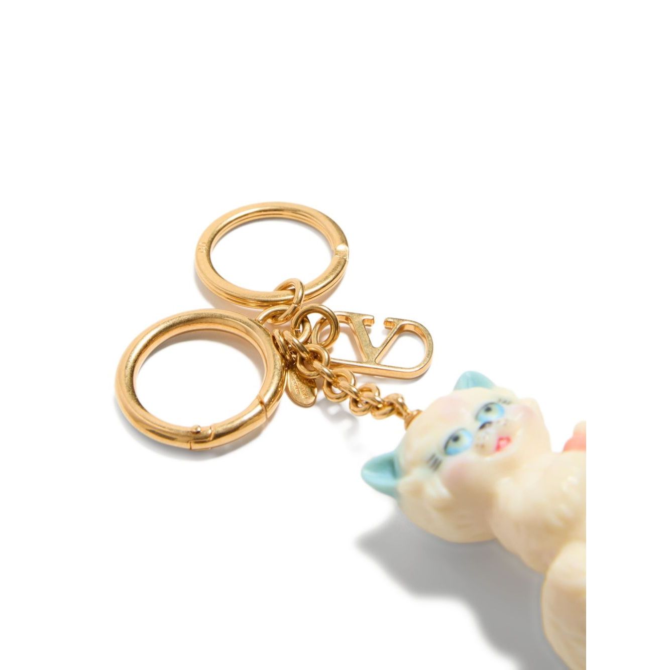 Valentino Garavani Le Chat De La Maison Nylon Bag Charm with Keychain Small Leather Goods