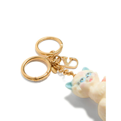 Valentino Garavani Le Chat De La Maison Nylon Bag Charm with Keychain Small Leather Goods
