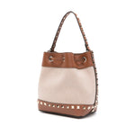 Valentino Garavani Rockstud canvas bucket bag Shoulder