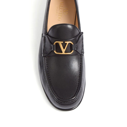 Valentino Garavani Vlogo Signature Moccasin In Buffalo