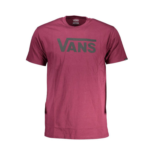 Vans Purple Cotton Men T-Shirt with bold logo and classic fit, perfect for skater style and streetwear fashion enthusiasts.