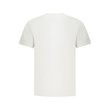 Vans White Cotton T-Shirt with short sleeves, classic fit, crew neck, and logo print.