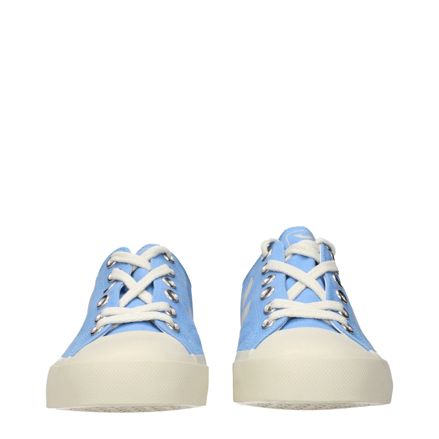 Veja Light Blue Fabric Low Top Sneakers