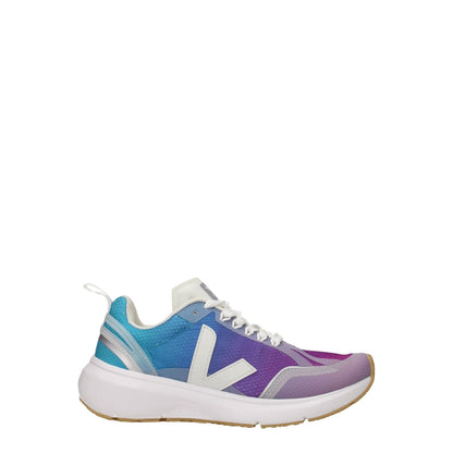 Veja Multicolor Fabric Athletic Sneakers with front and side logo, sporty glam style, lace-up closure, round toe, and rubber sole.