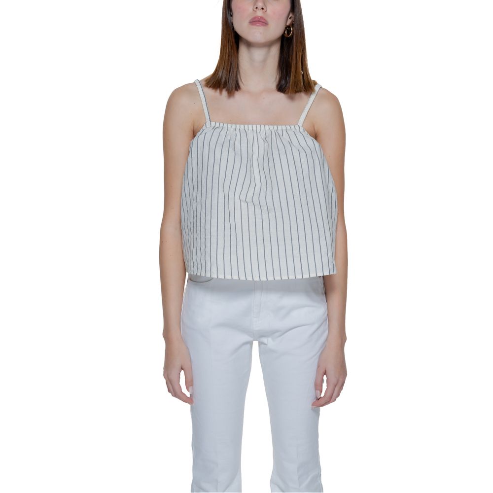 Vero Moda Beige Organic Cotton Tank Tops