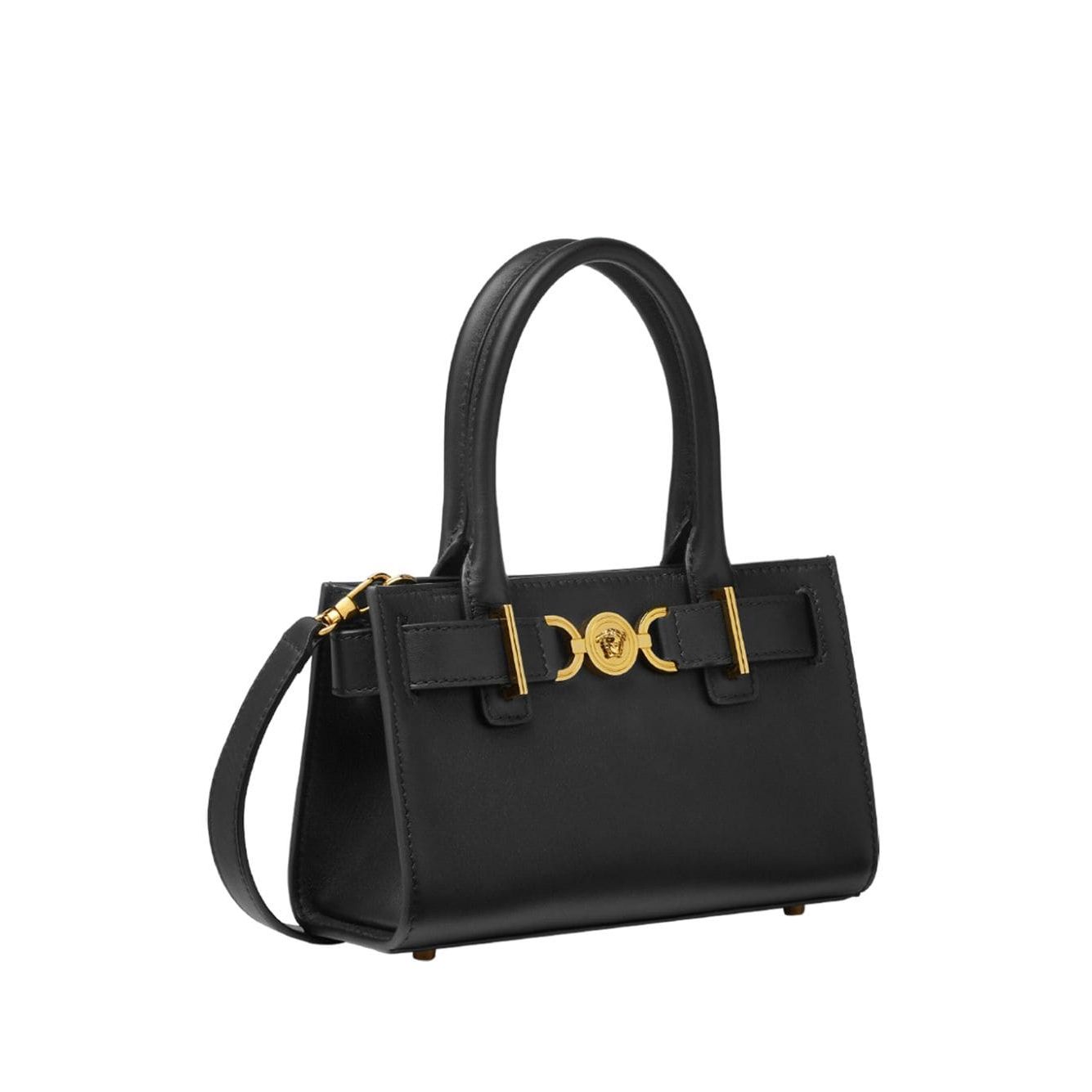 Front view with bag zipped and handles upright.