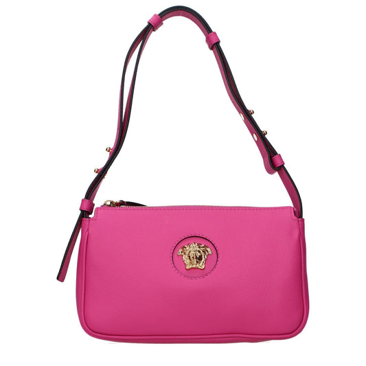 Versace Pink Leather Shoulder Bag
