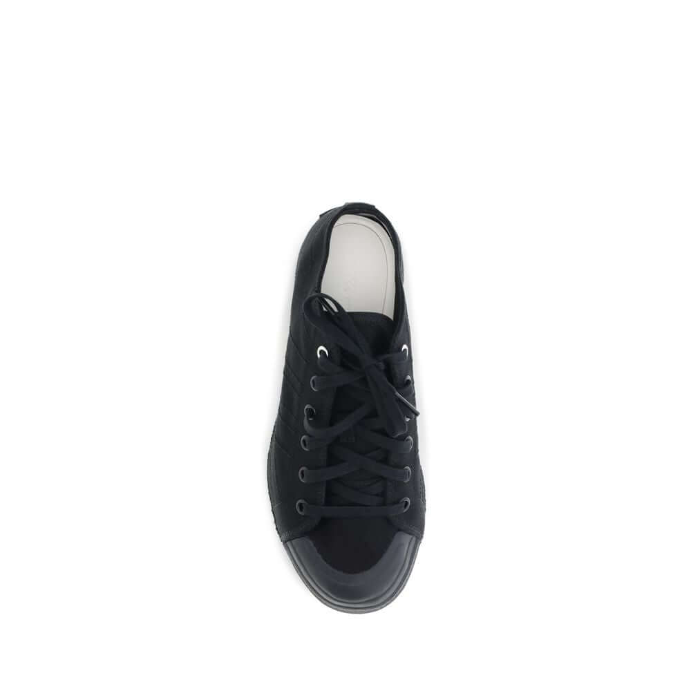 Y-3 Black Fabric Athletic Sneakers