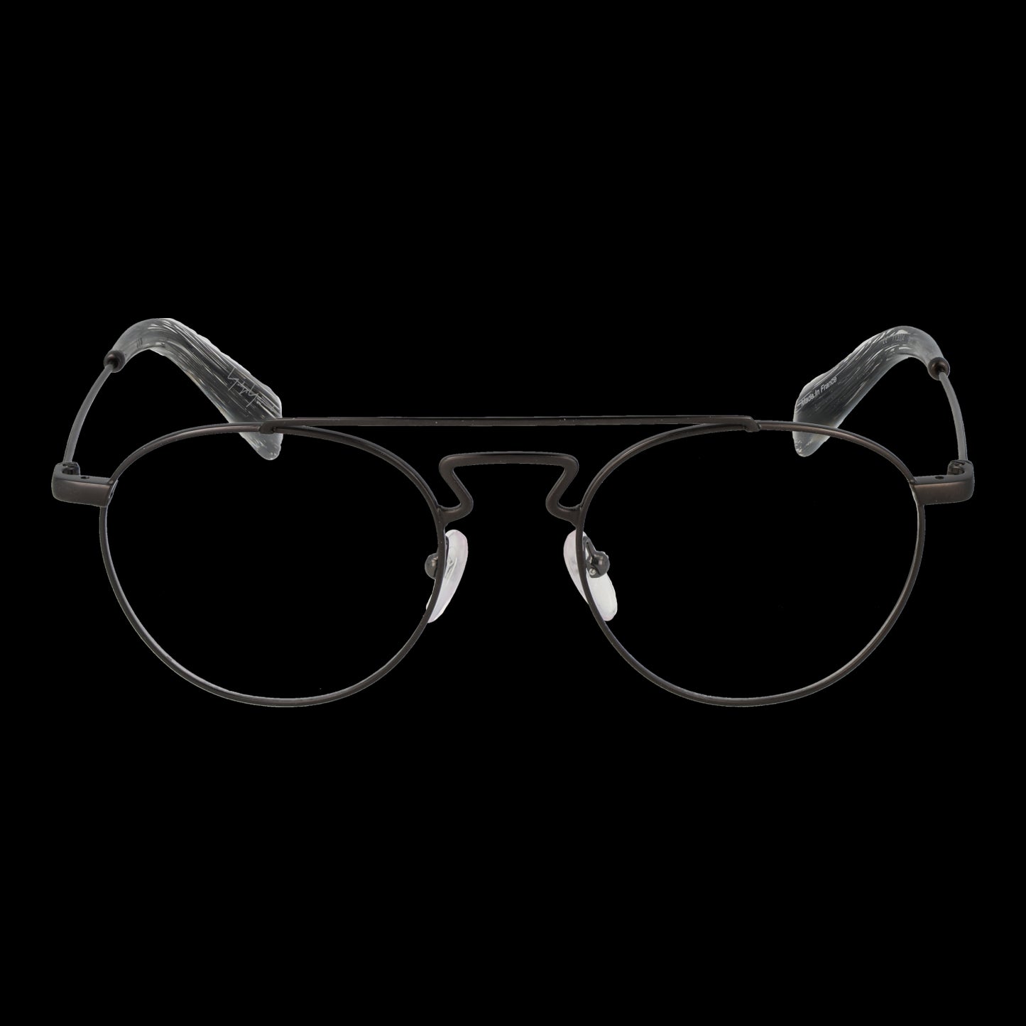 YOHJI YAMAMOTO MOD. YY3004 50902 gent eyewear front view with sleek design
