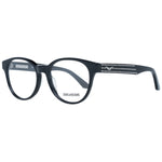 Zadig & Voltaire Black Women Glasses Frame in full-rim oval style with transparent lenses.