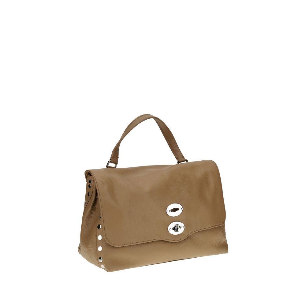 Front view with bag zipped and handles upright.
