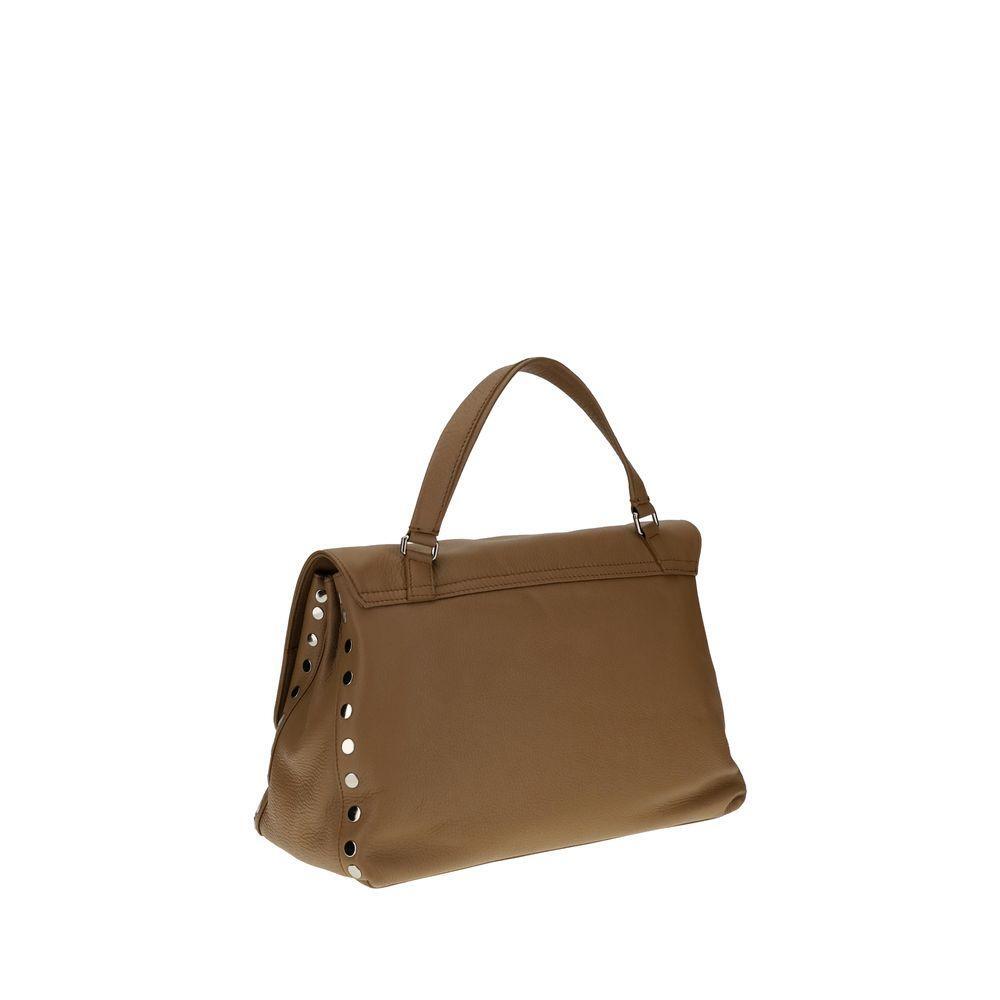 Front view with bag zipped and handles upright.
