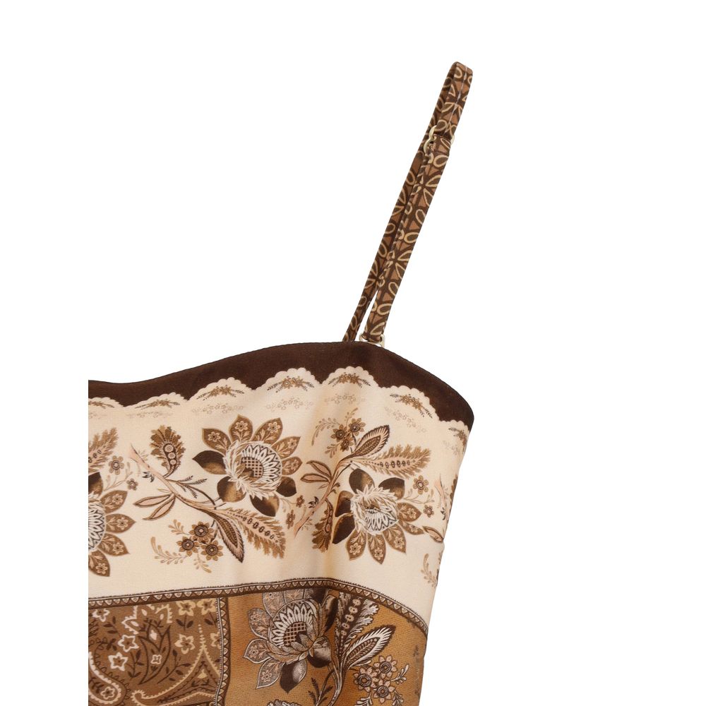 Zimmermann Brown Polyamide One-Piece Swimsuit