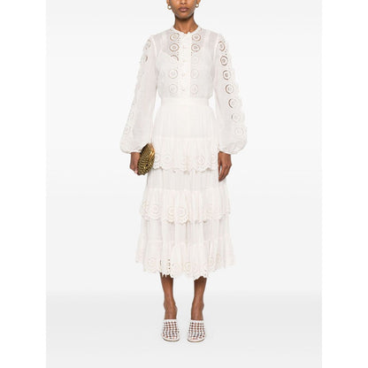 Zimmermann Lucky embroidered skirt