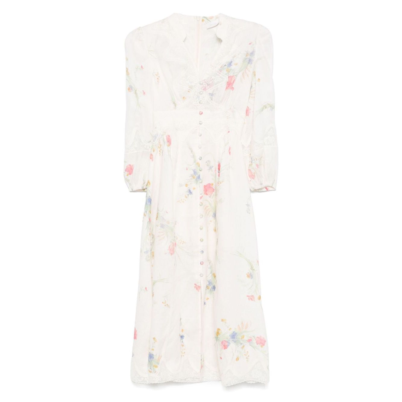 Zimmermann Lucky low-cut lace midi dress Dresses